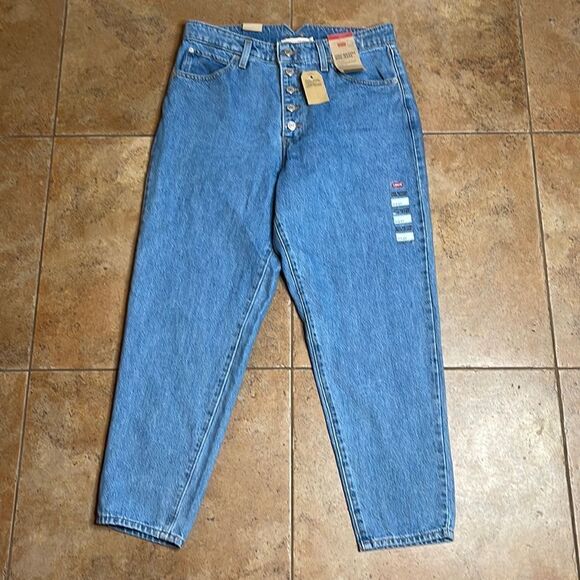 NWT Levi's High Waisted Taper Jeans Mom 31 - Picture 6 of 9